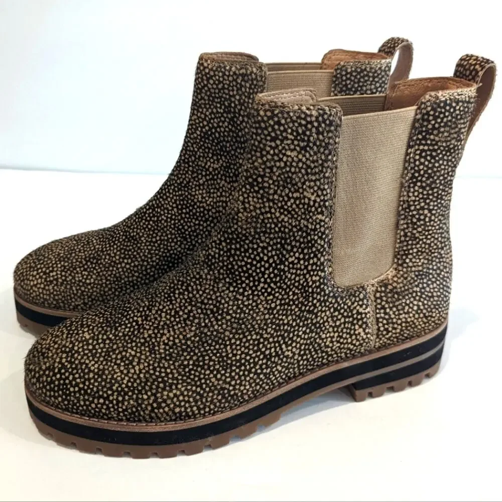 Madewell The Ivy Chelsea Boot in Mini Dot Calf Hair NWOB - Picture 3 of 9